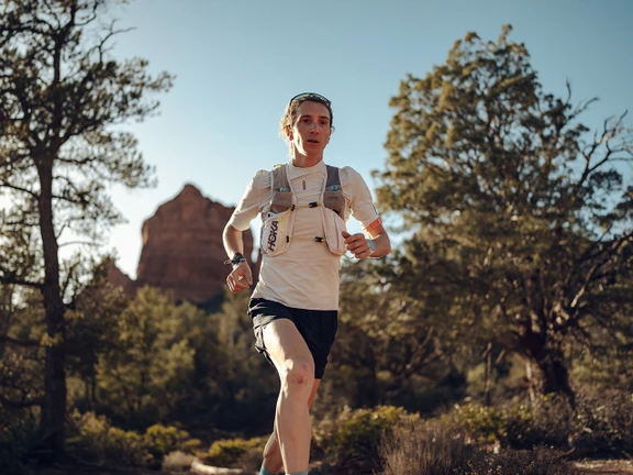 Francesco Puppi running in Sedona, AZ