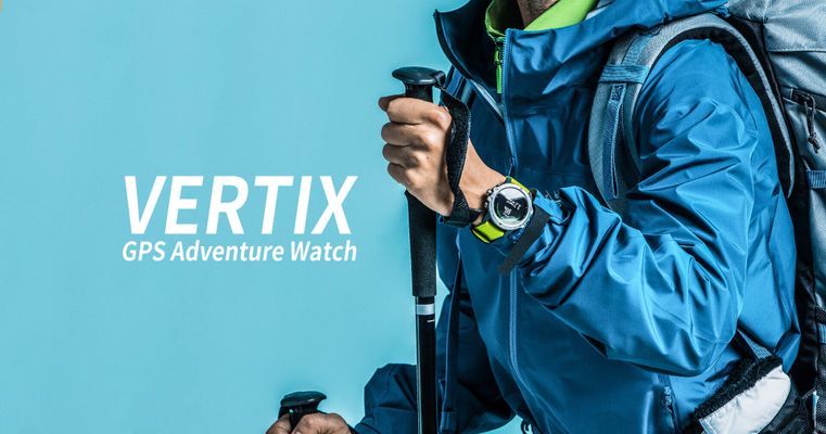 Climber wearing a COROS VERTIX watch