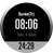A front-facing image of a COROS PACE 2 Dark Navy Watch with the distance alert showing on the screen.