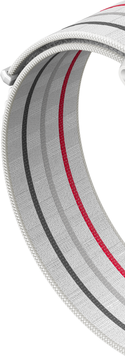 A close-up image of COROS PACE 3 white nylon band.
