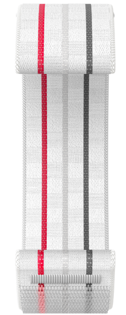 A front view image of a COROS PACE 3 white nylon band.