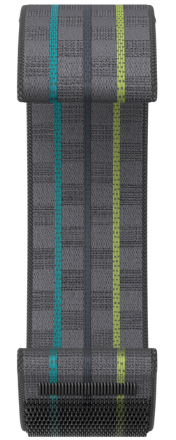 A front view image of a COROS PACE 3 black nylon band.