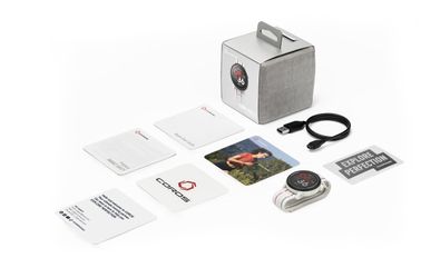 An image showcasing the COROS PACE 3 packaging and its content. 
