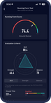 A screenshot of the running form insights from the COROS app.
