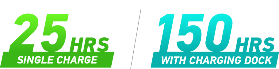 25 HRS single charge